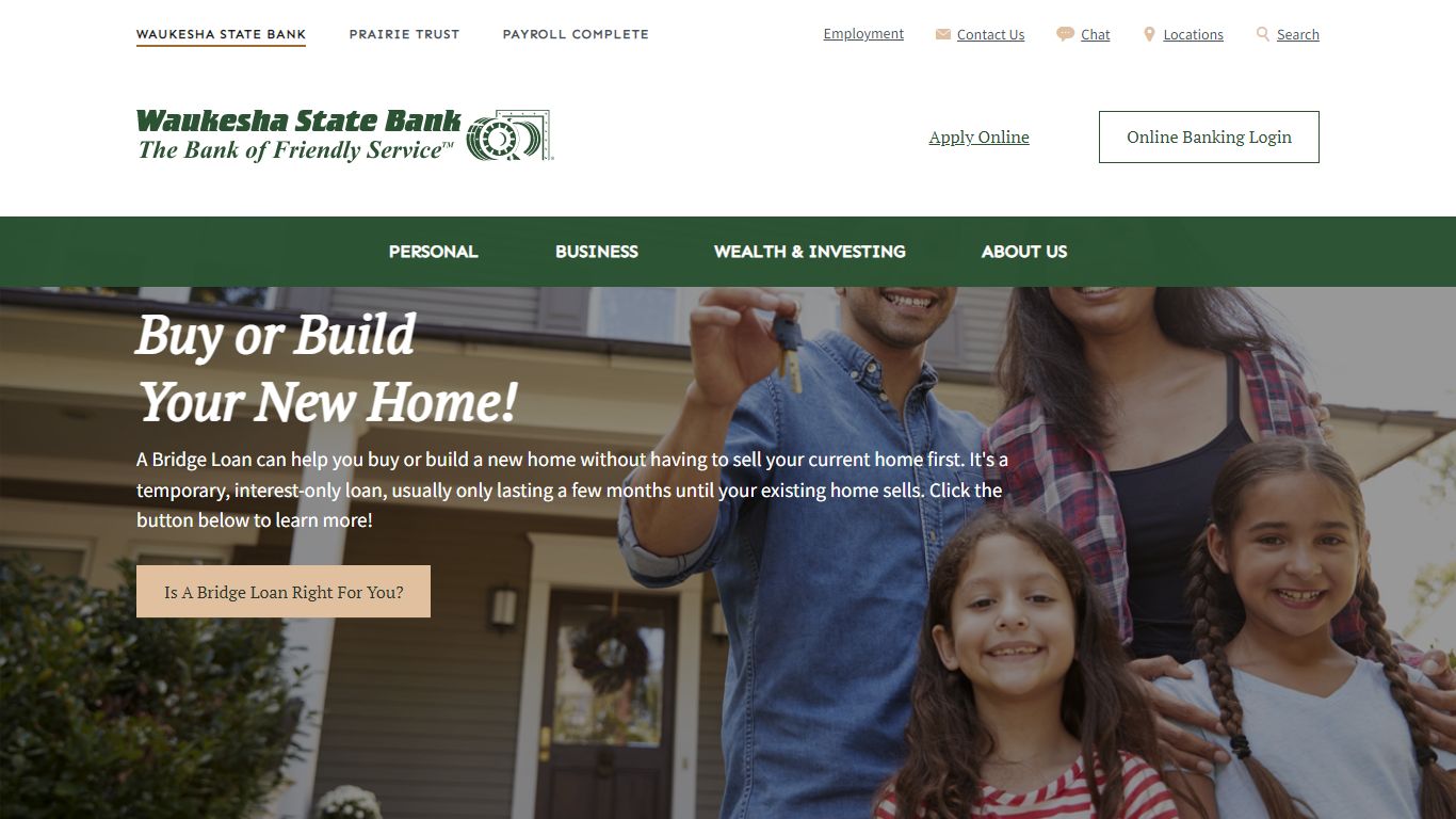 Waukesha State Bank | Business Loans | Home Loans | Checking Accounts