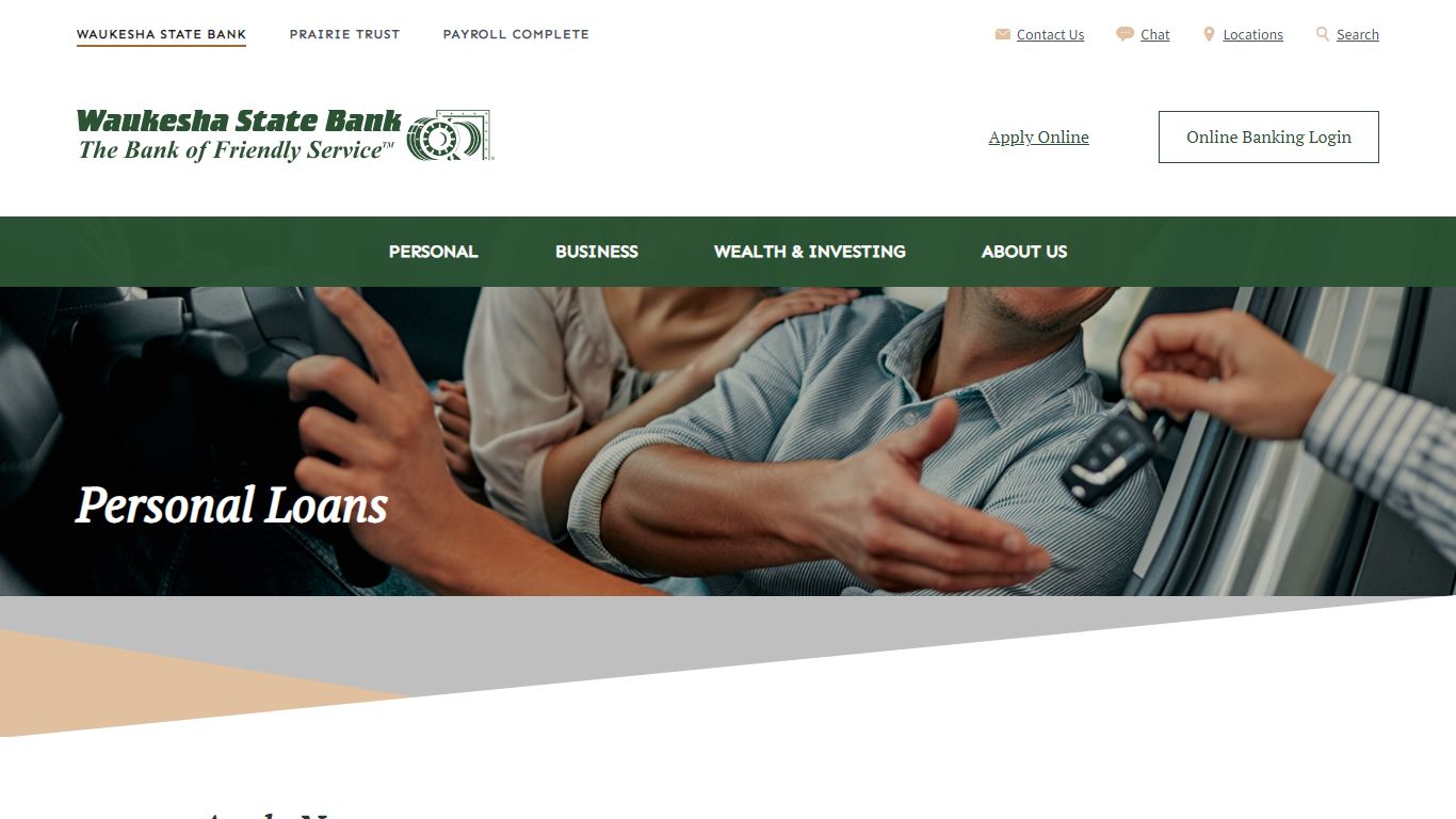 Waukesha State Bank - Apply Now